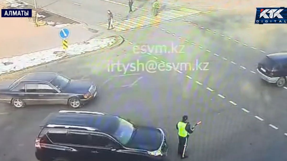 Наезд на регулировщика