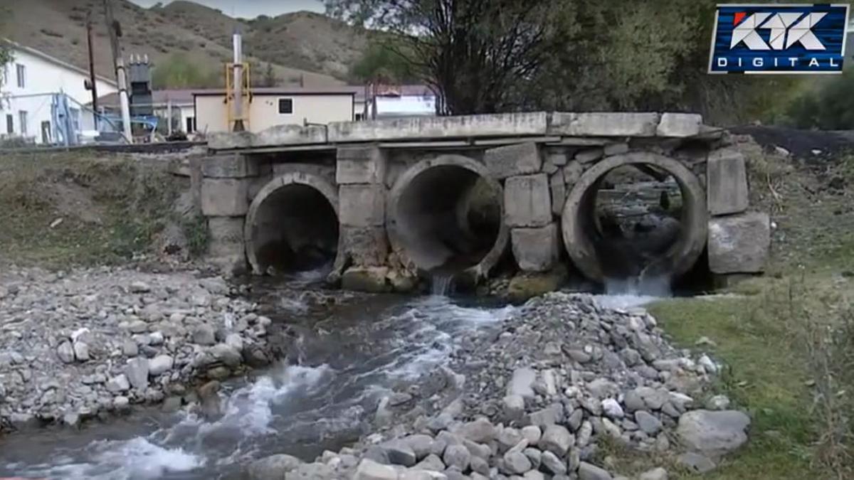 Вода течет в реке