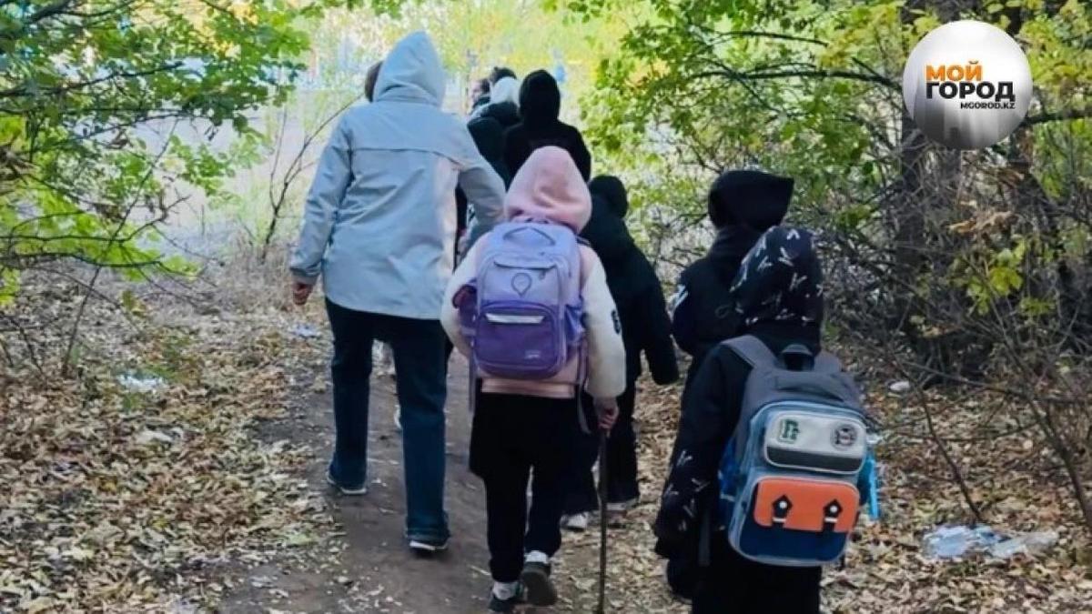 Дорога в школу в Уральске