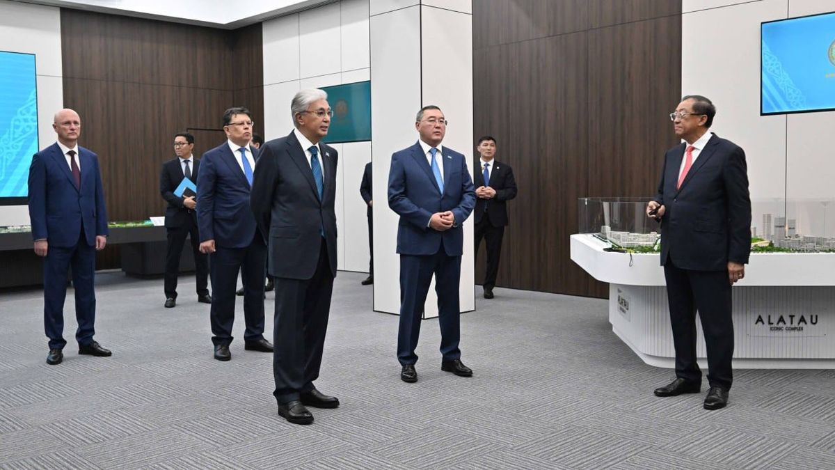 Касым-Жомарт Токаев в Алматинской области