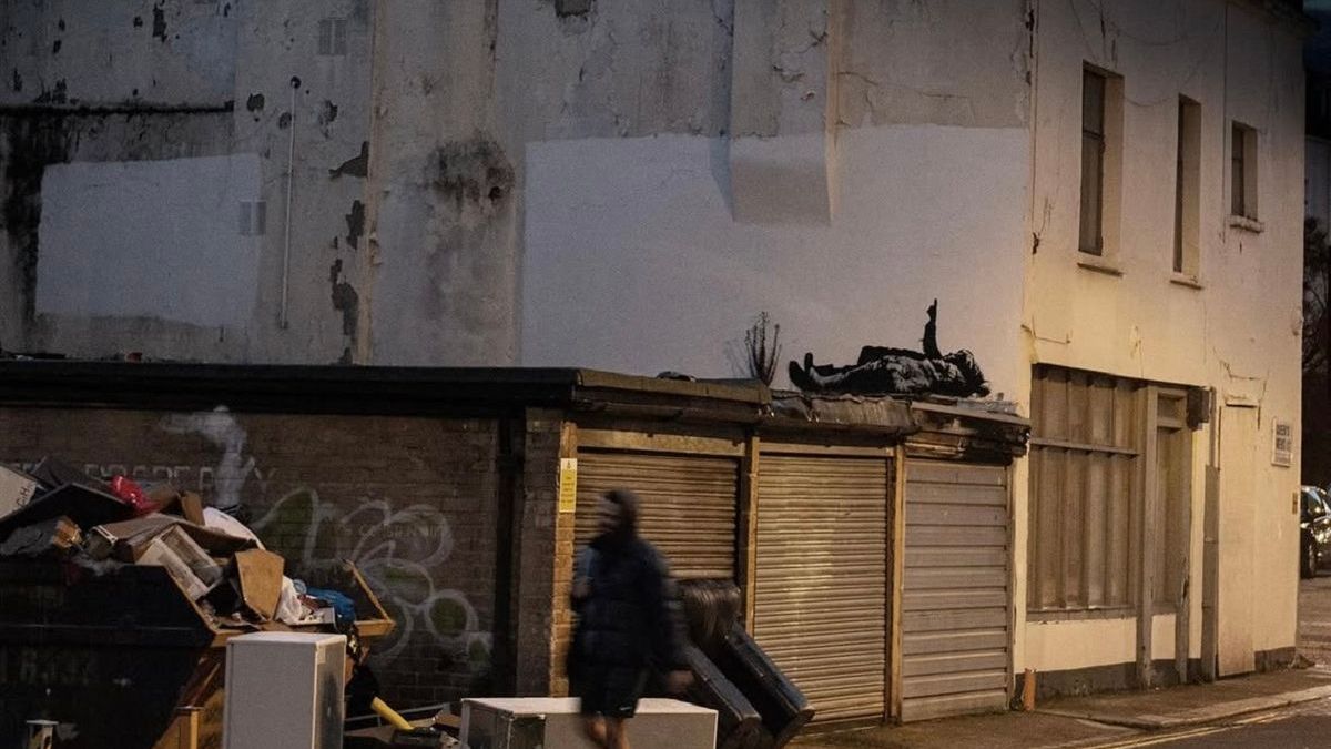 Новая работа Бэнкси в Лондоне