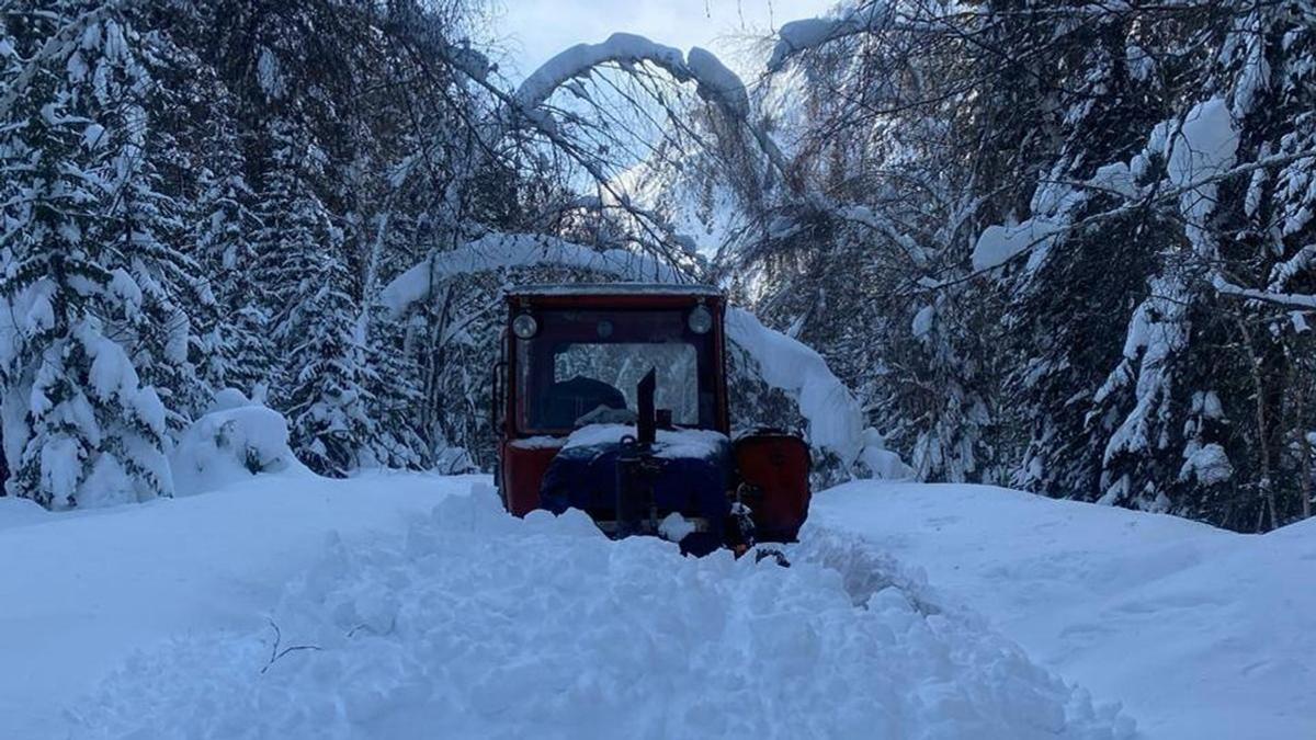 Сход лавины в ВКО