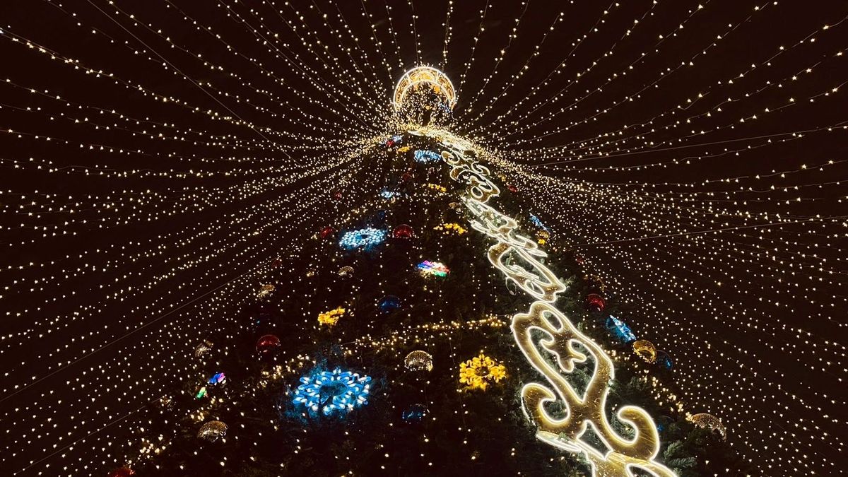 Зажжение елки в Павлодаре