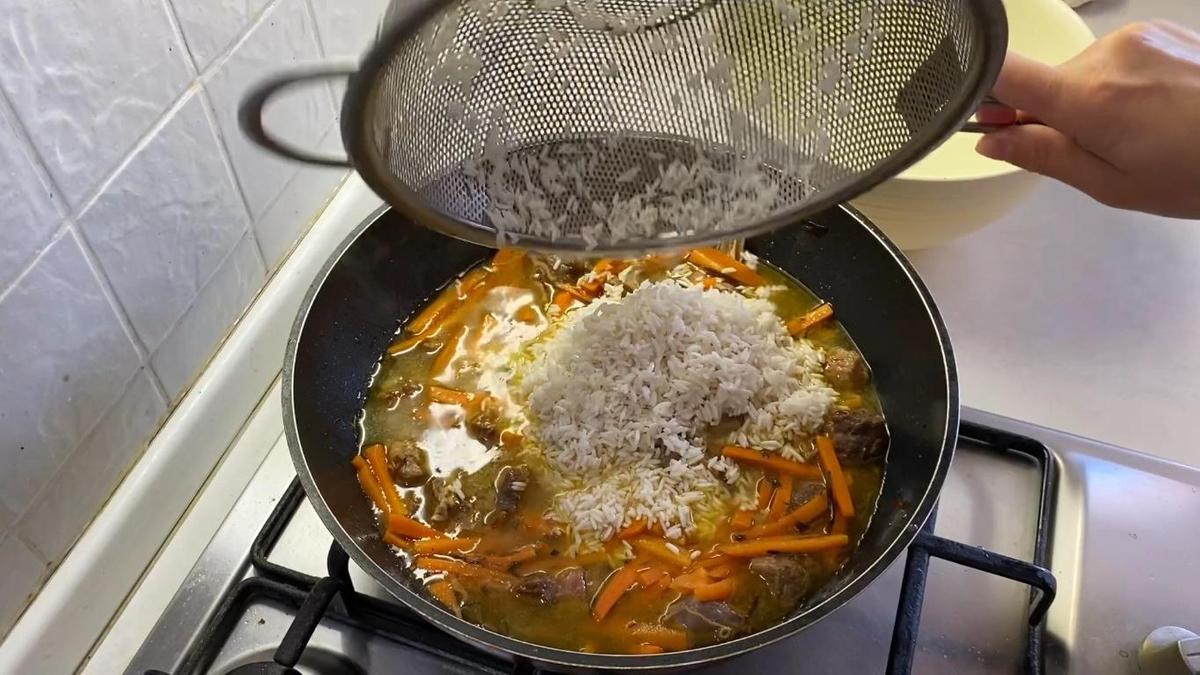 Рис с продуктами