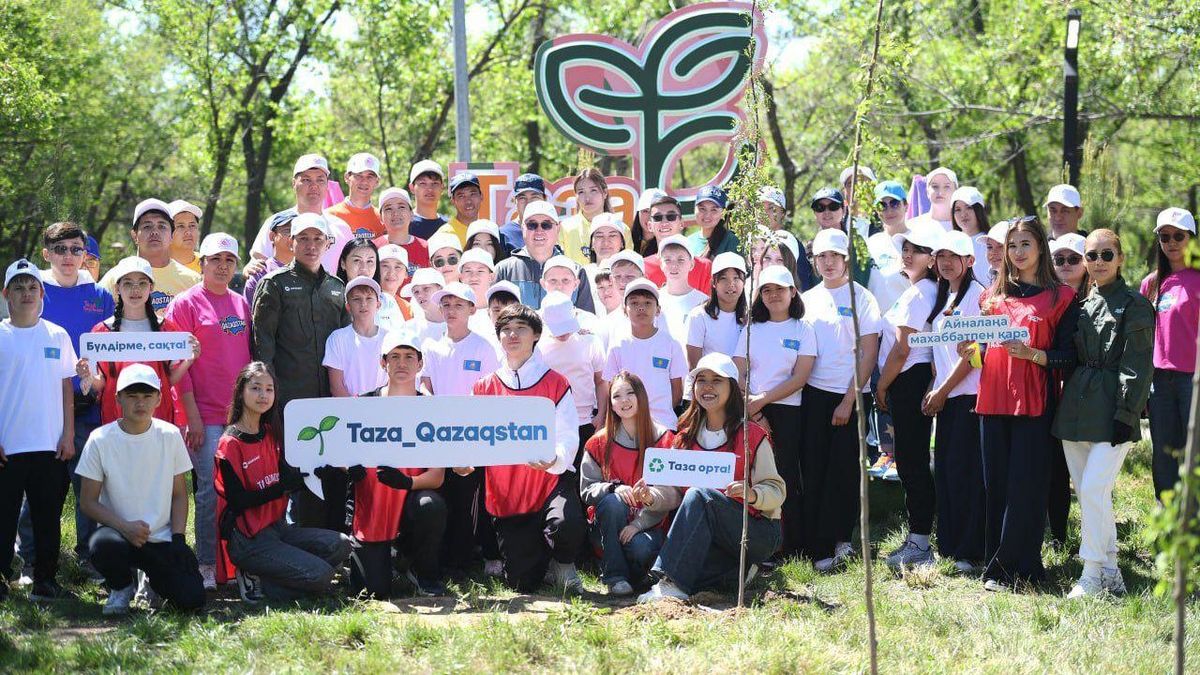Акция "Таза Қазақстан" в Алматинской области