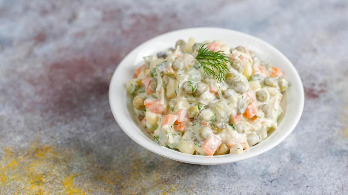 «Зимний салат» с майонезом