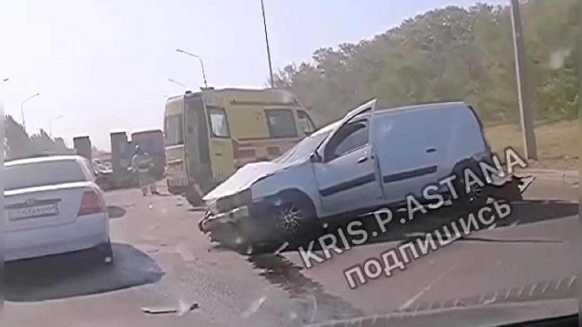 Массовое ДТП в Астане Массовое ДТП в Астане