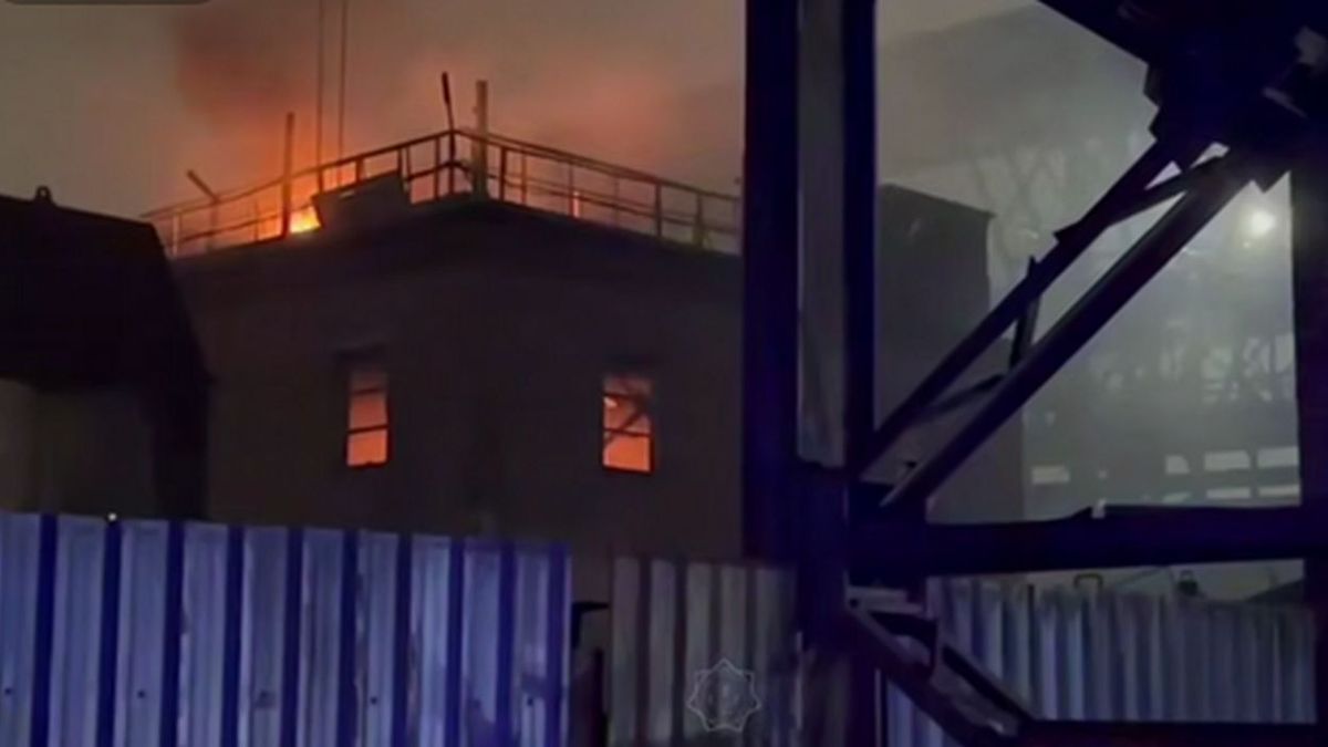 Пожар в Усть-Каменогорске