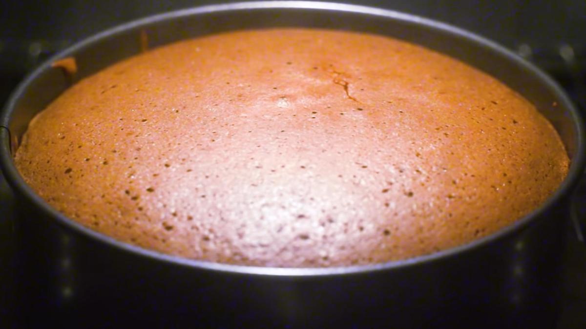 Выпекание бисквита в духовке