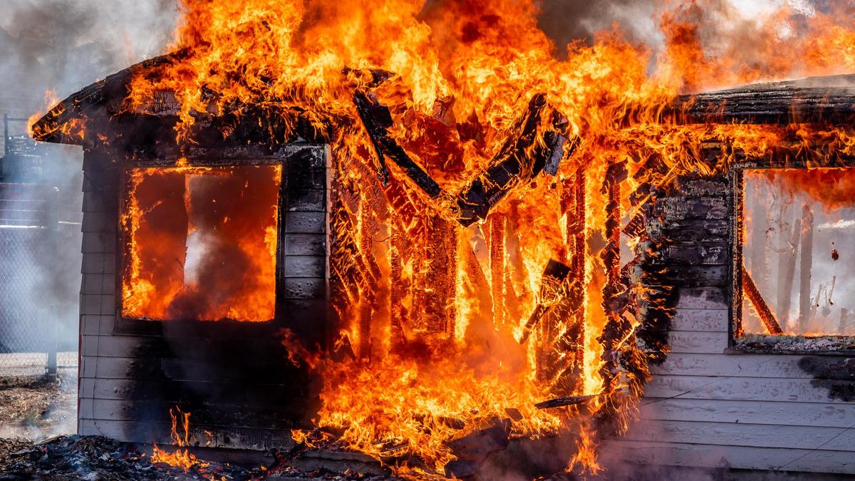 Пожар в частном доме