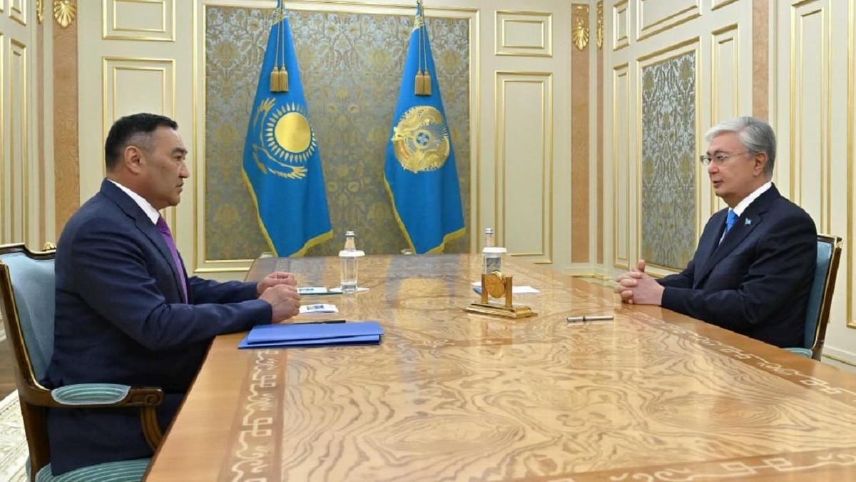 Касым-Жомарт Токаев и Ермек Сагимбаев Касым-Жомарт Токаев и Ермек Сагимбаев