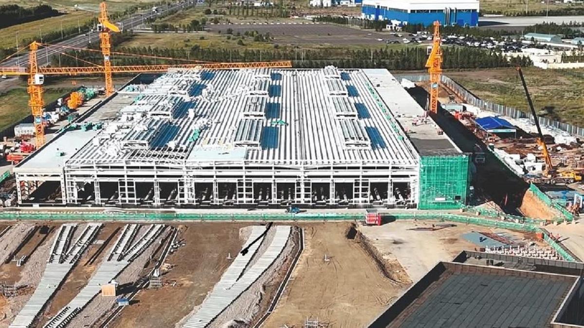 Строительство депо LRT в Астане