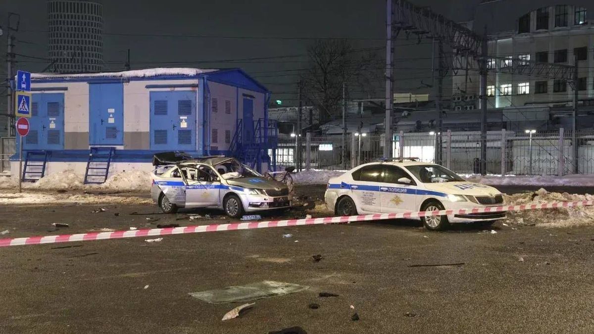 Полицейские авто на месте ЧП