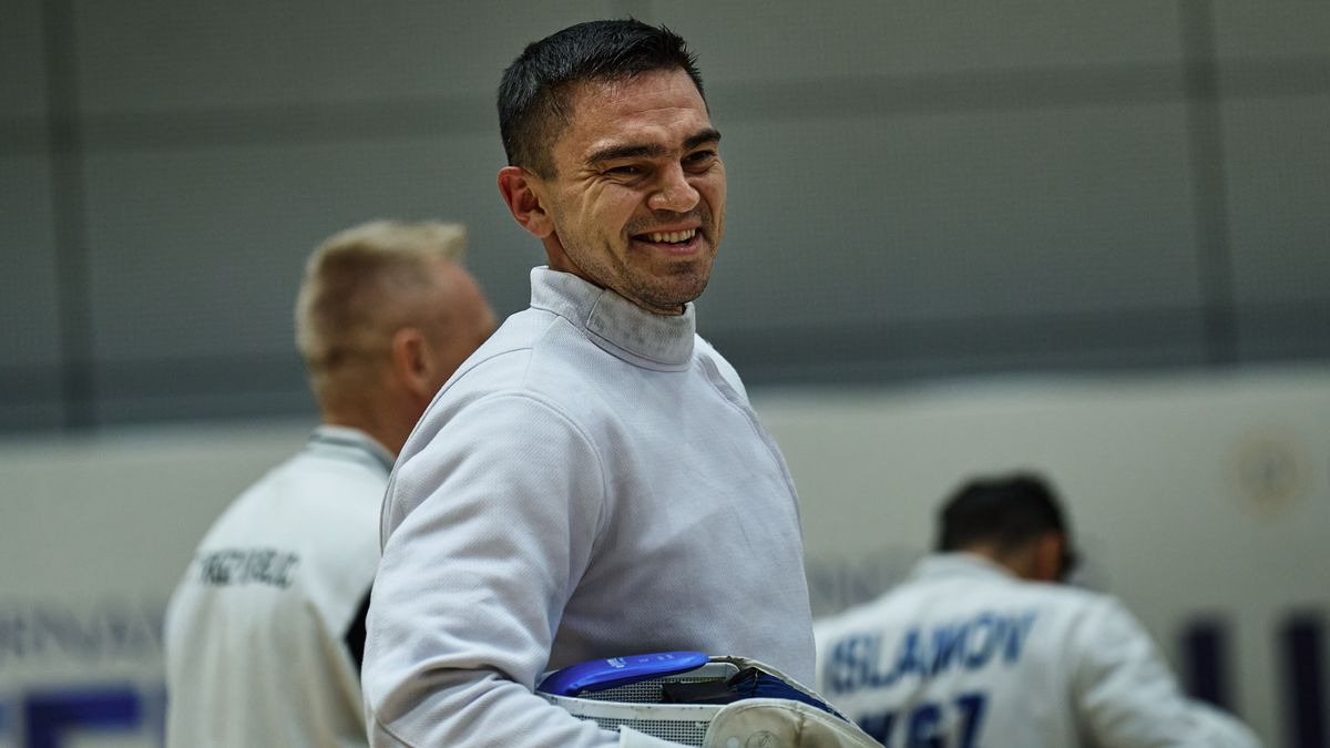 Казахстанский фехтовальщик Руслан Курбанов