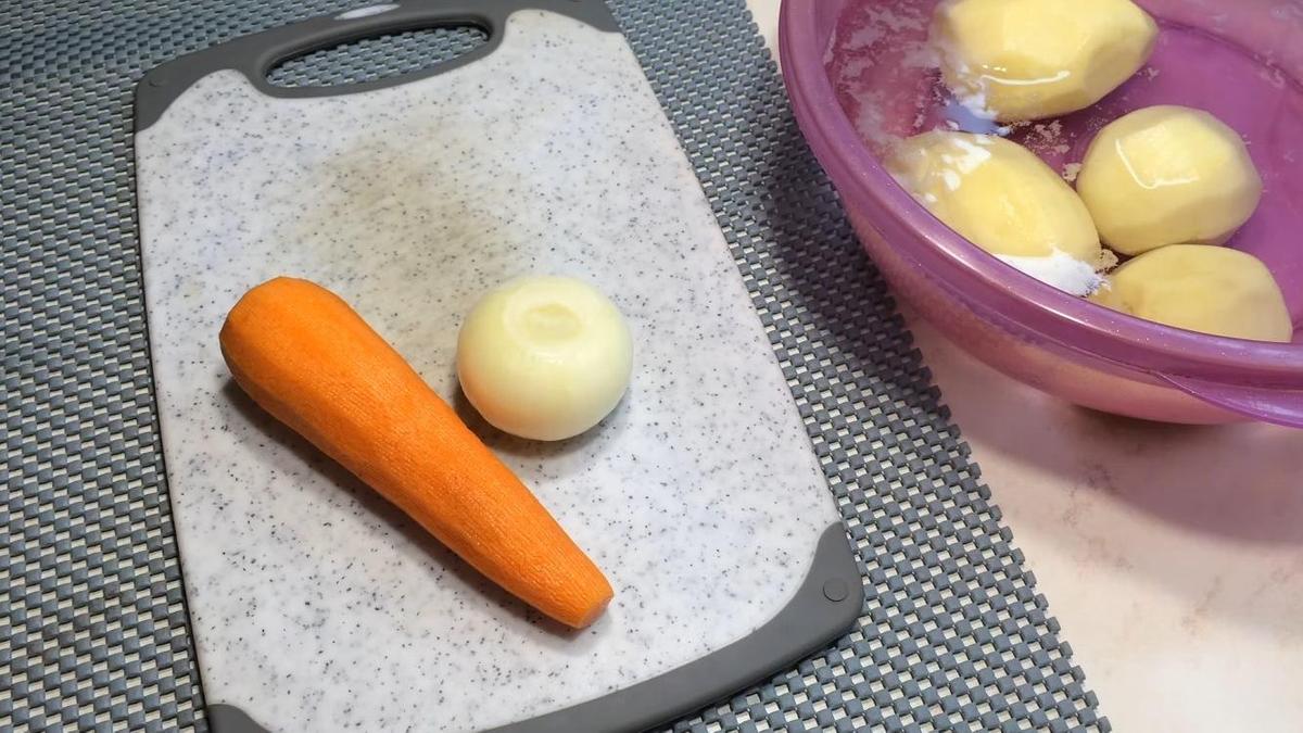 Подготовленные овощи