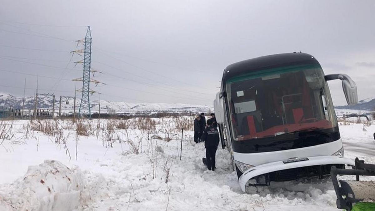 Люди стоят возле автобуса