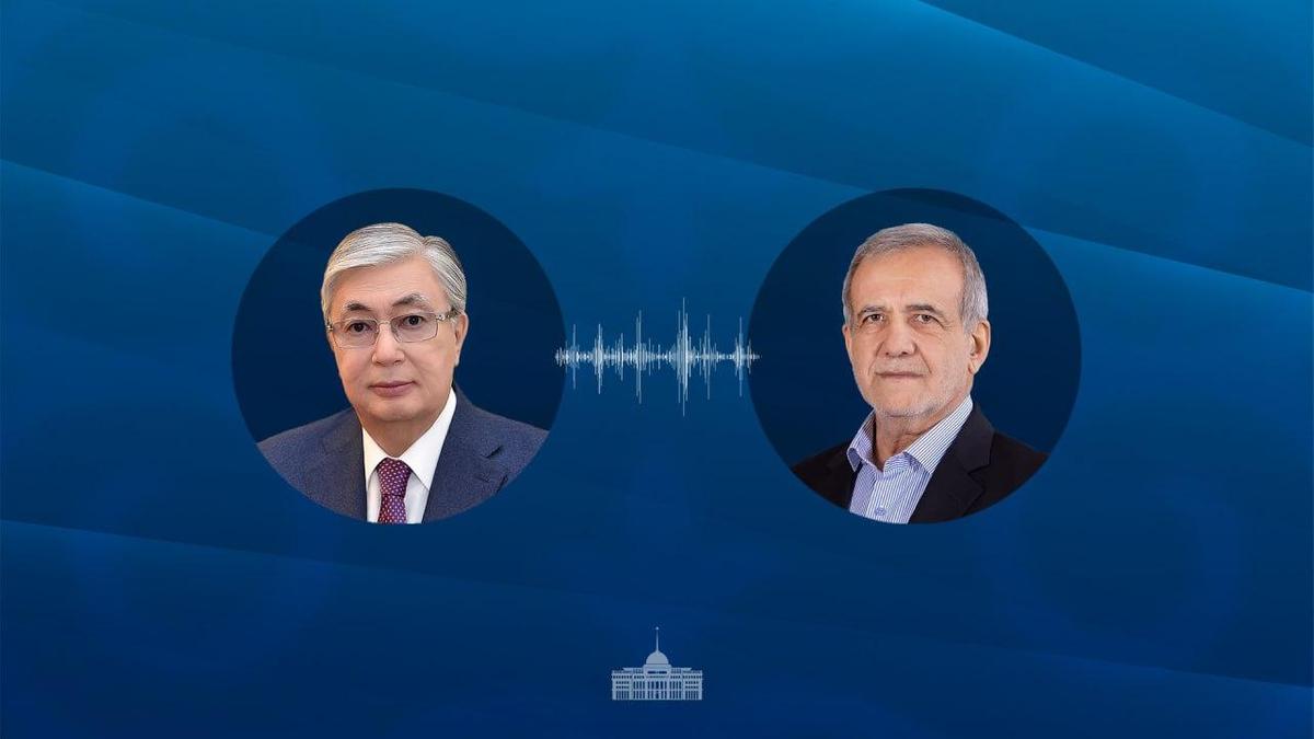 Касым-Жомарт Токаев и Масуд Пезешкиан Касым-Жомарт Токаев и Масуд Пезешкиан