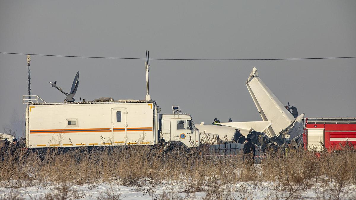 Крушение самолета в Алматы