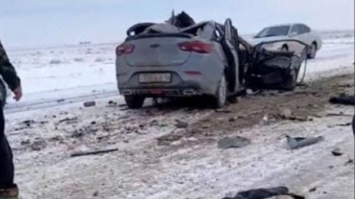 Кадр с места аварии