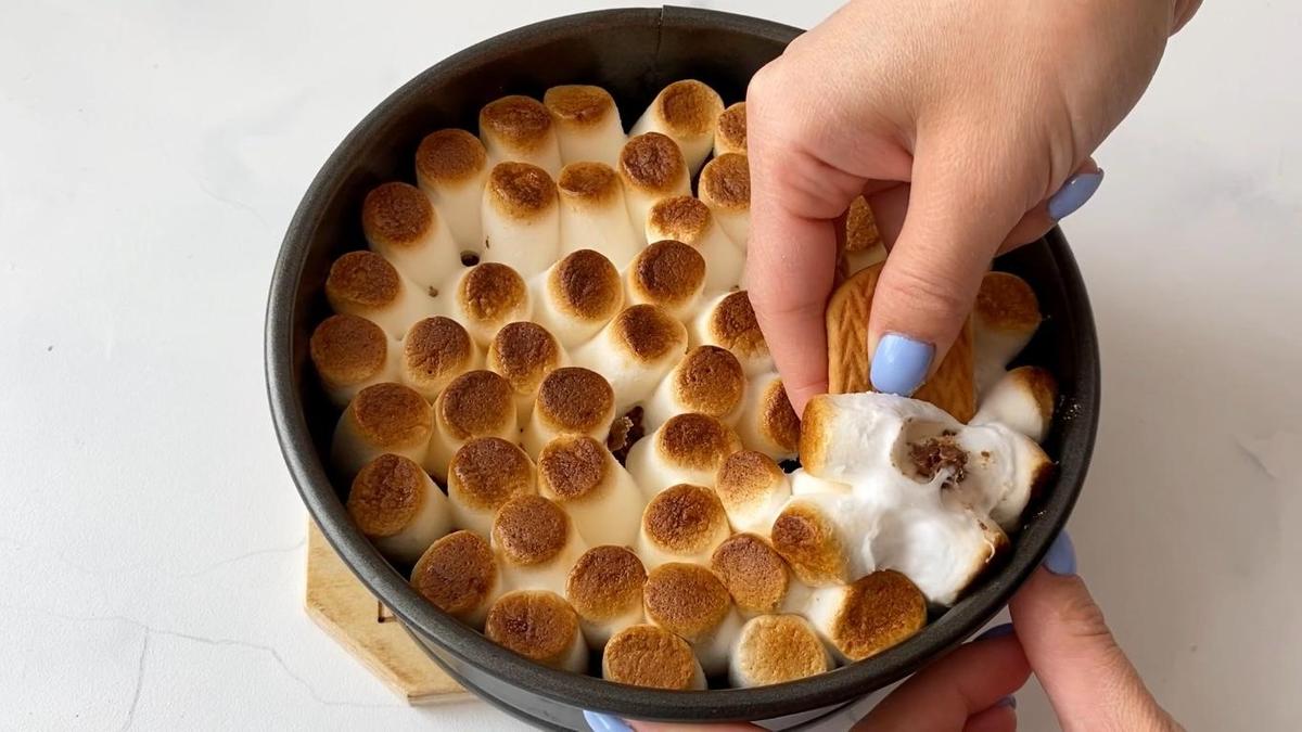 Готовый десерт из маршмеллоу