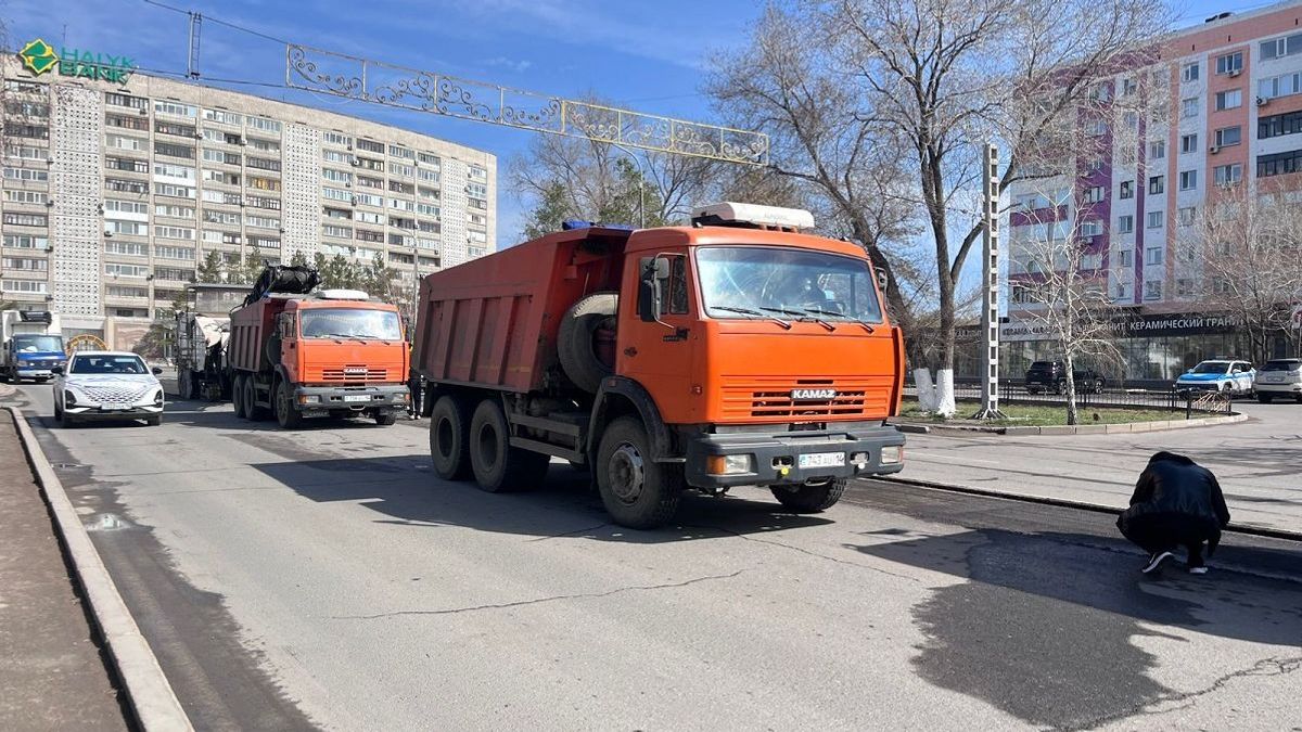 Ремонт дорог в Павлодаре