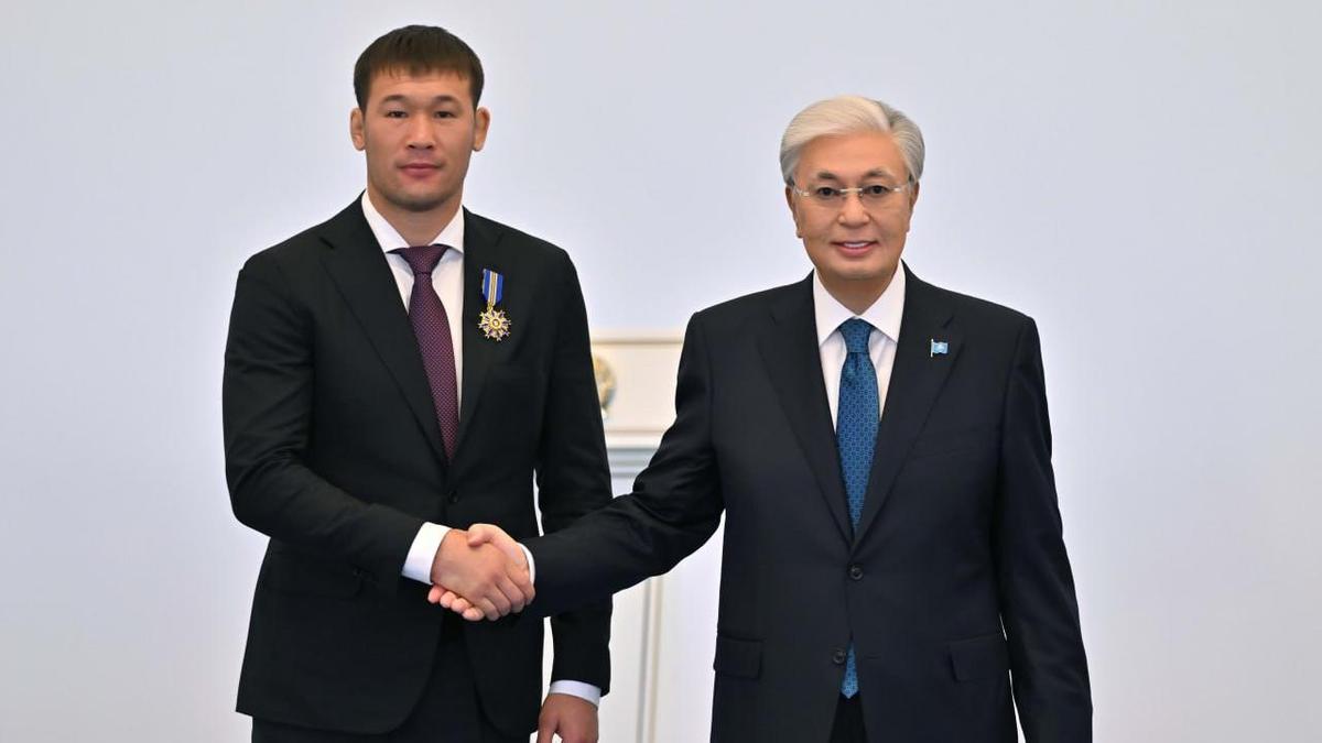 Касым-Жомарт Токаев и Шавкат Рахмонов