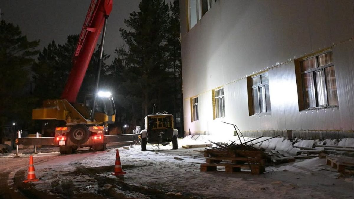 Обрушение в Павлодаре