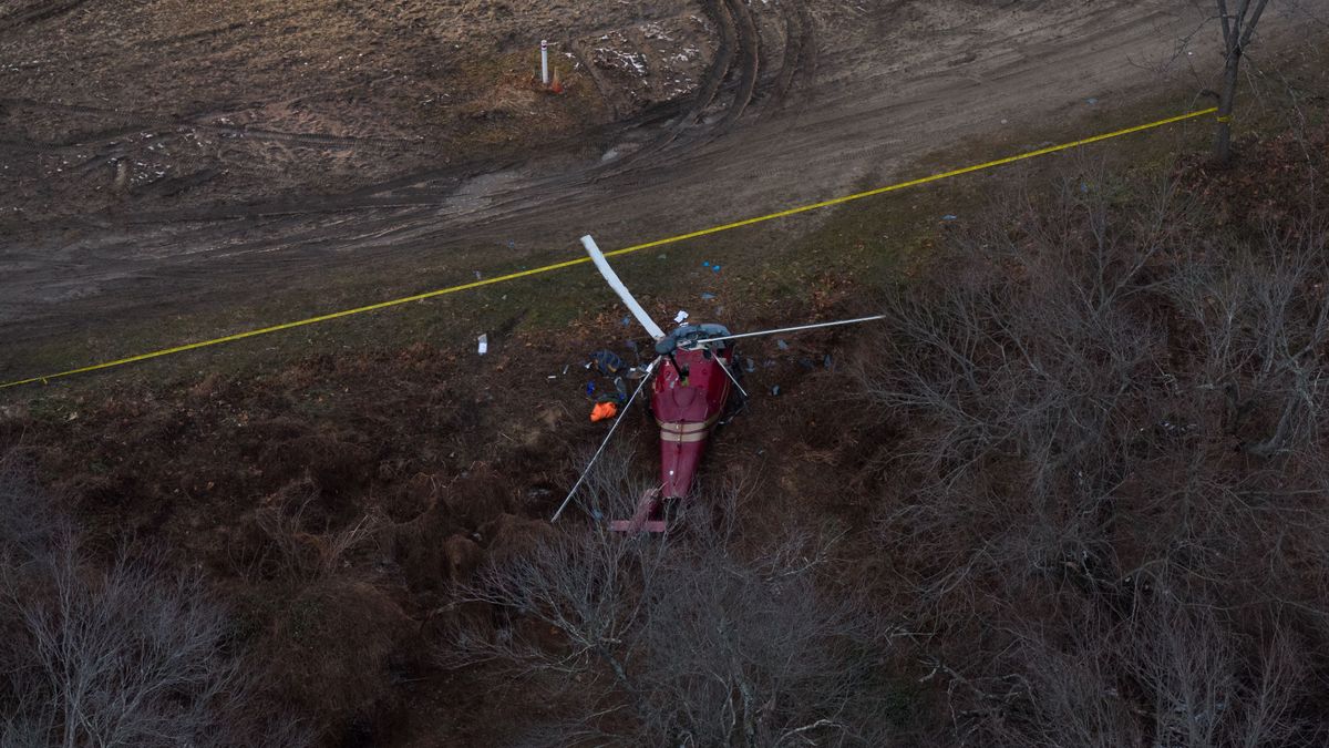 Рухнувший вертолет в США