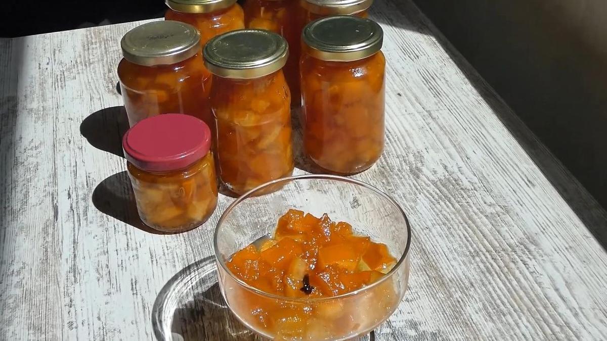 Готовое варенье из тыквы