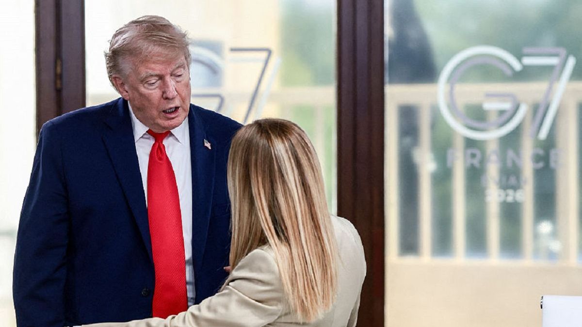 Дональд Трамп и Джорджа Мелони