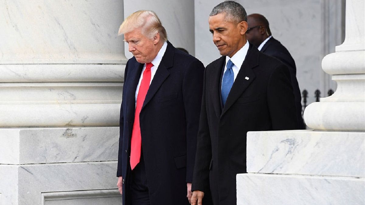 Дональд Трамп и Барак Обама
