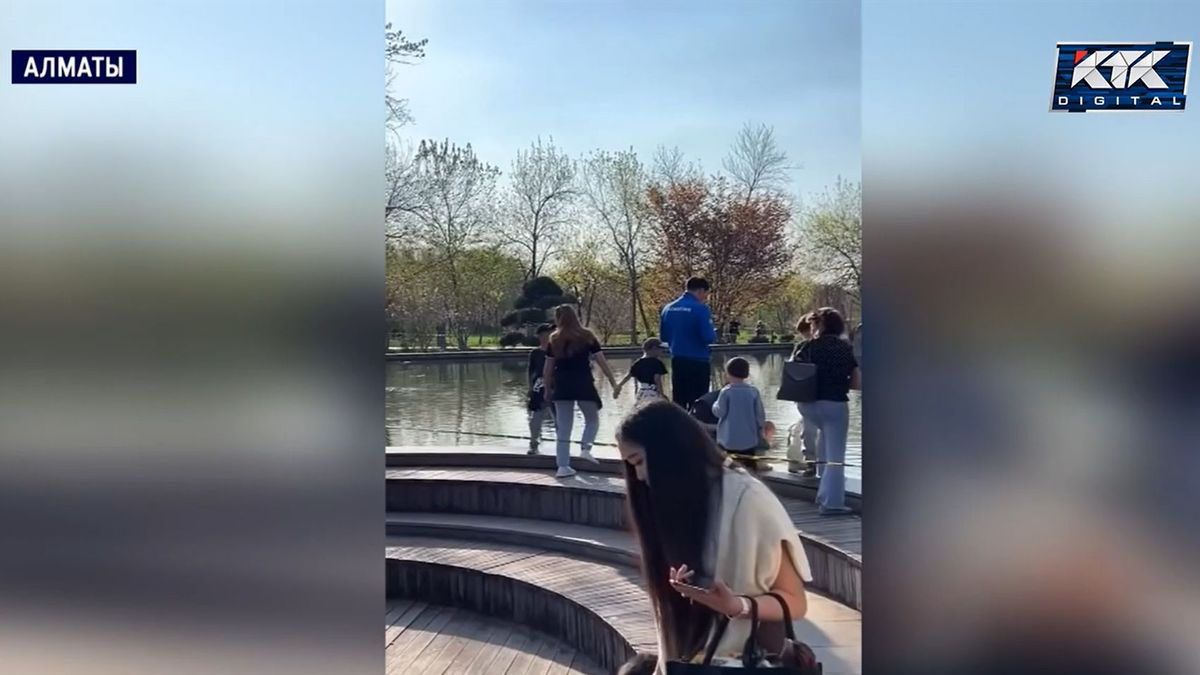 Наплыв посетителей в Ботсаду Алматы