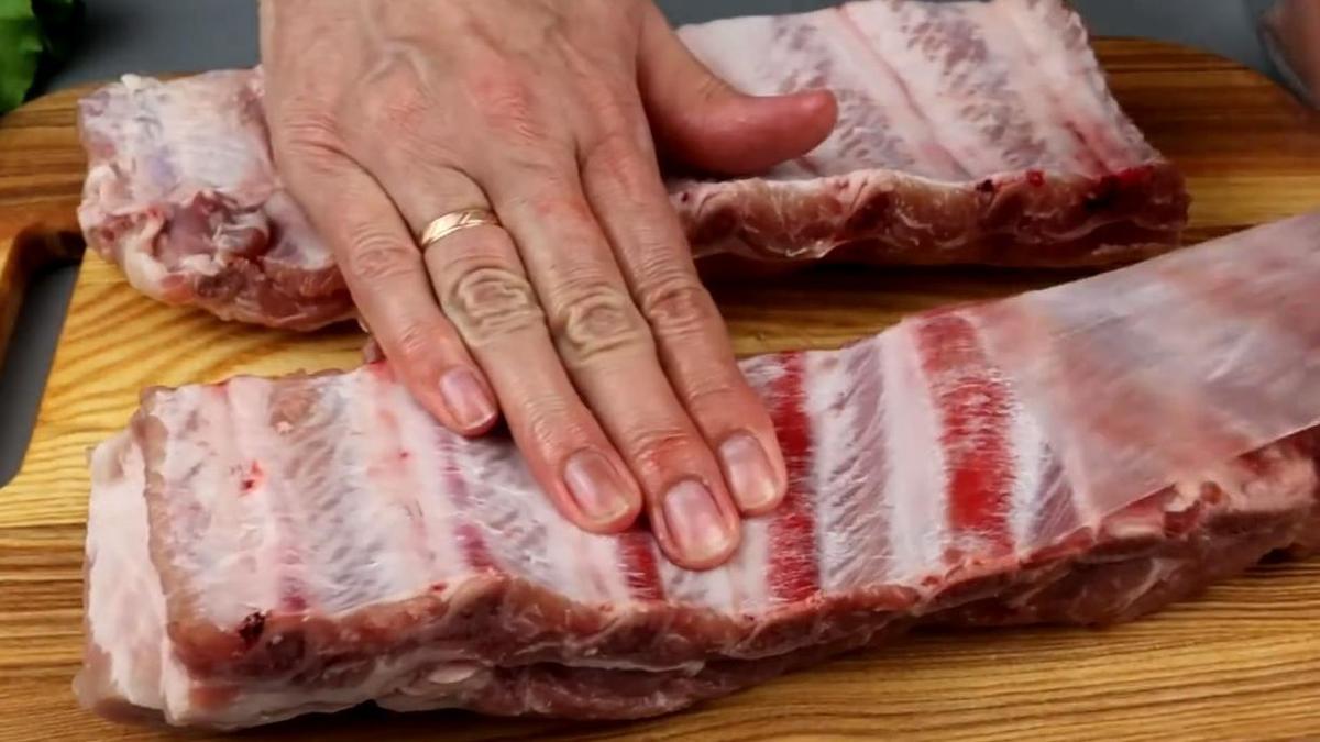 Удаление пленки с ребер