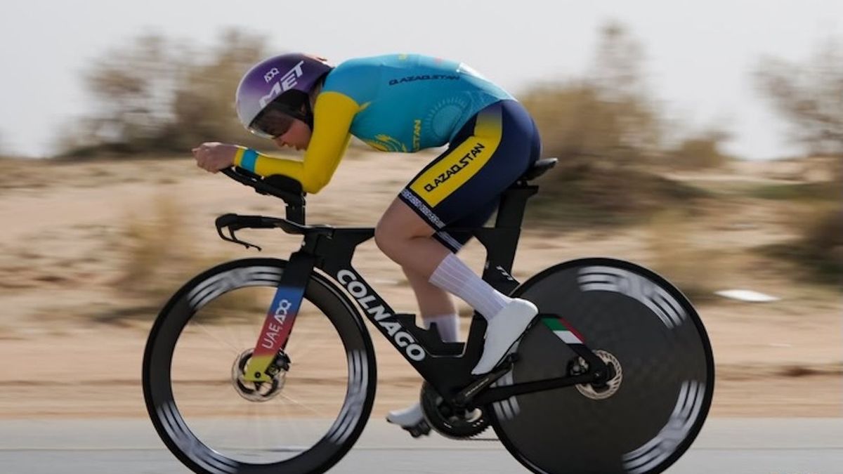 Казахстанская велогонщица Рината Султанова