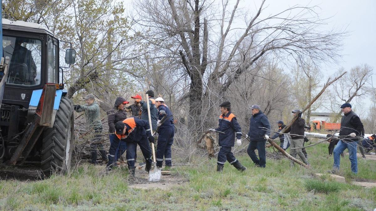 Субботник в городе Курчатов