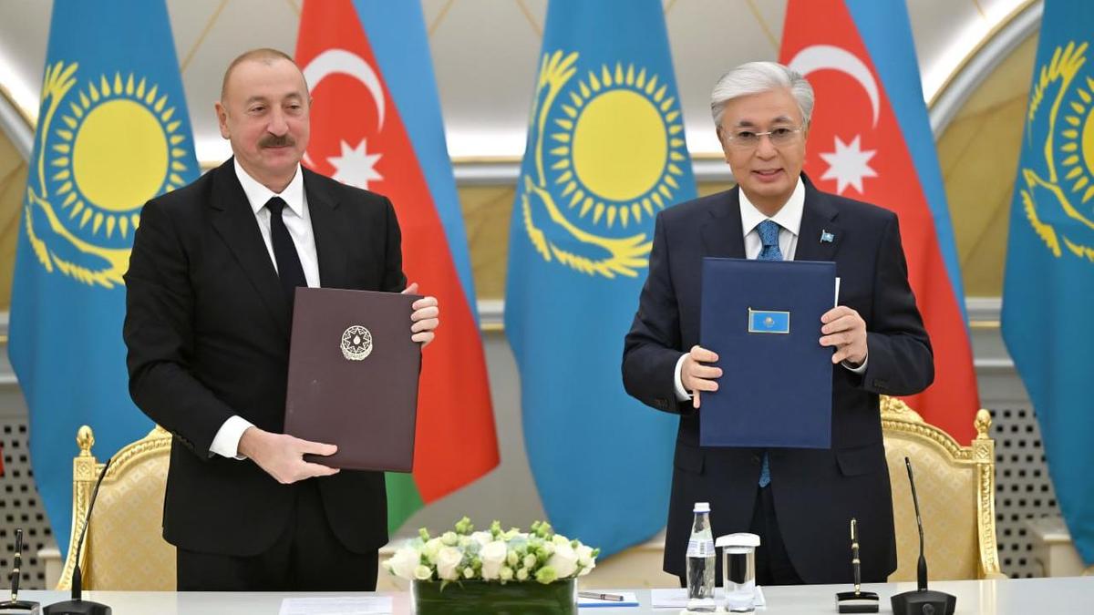 Касым-Жомарт Токаев и Ильхам Алиев