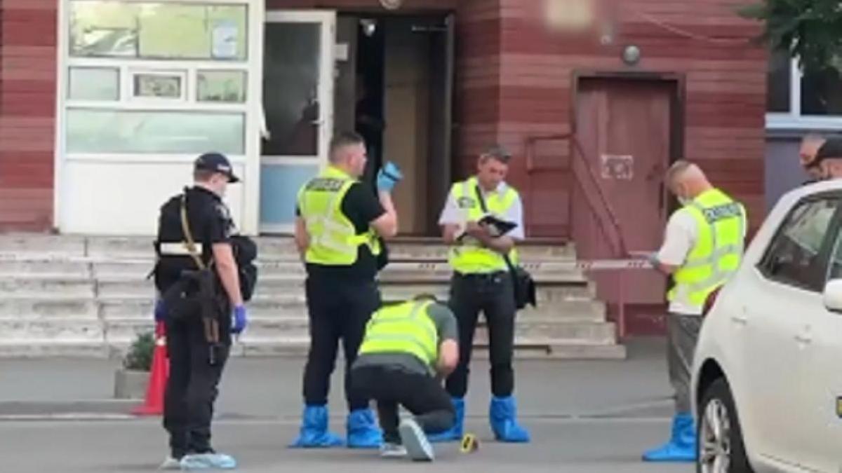 Полиция на месте убийства