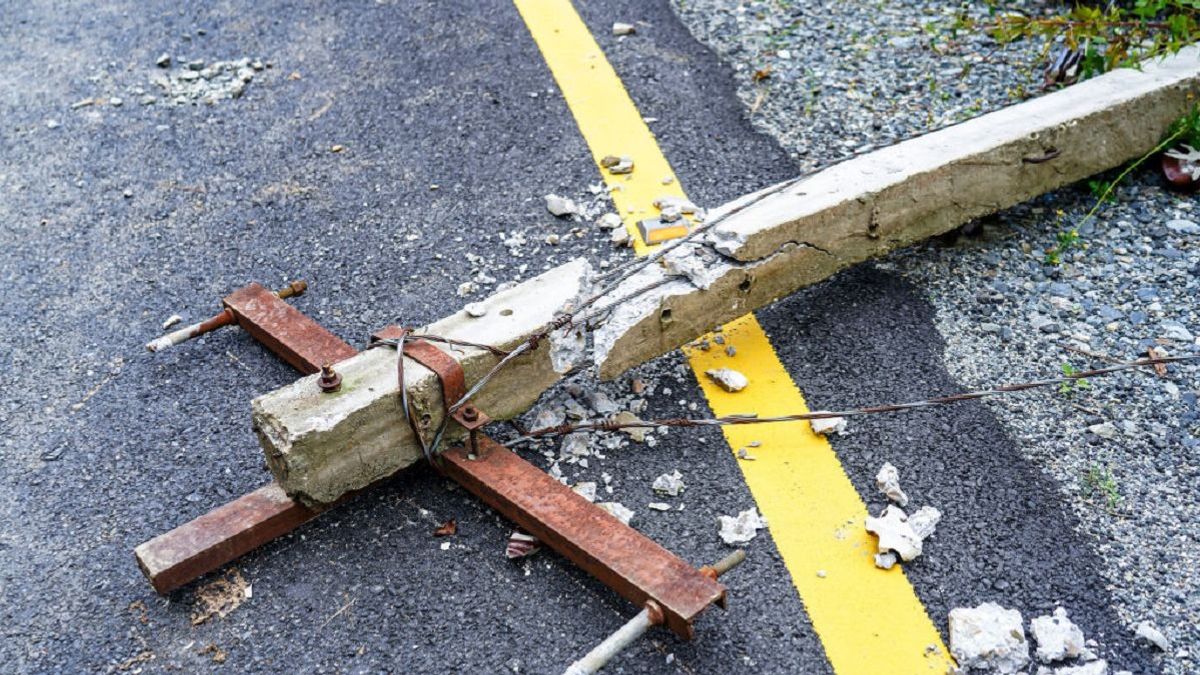 Упавший столб