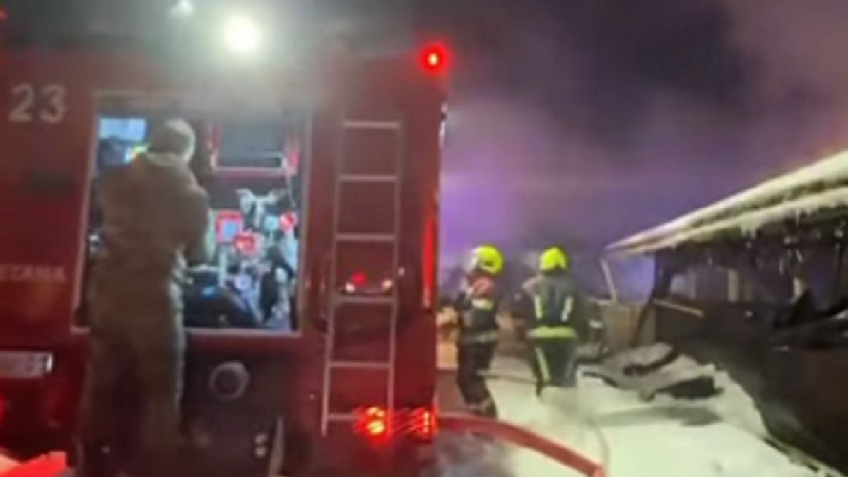 Пожар в цехе по мойке ковров