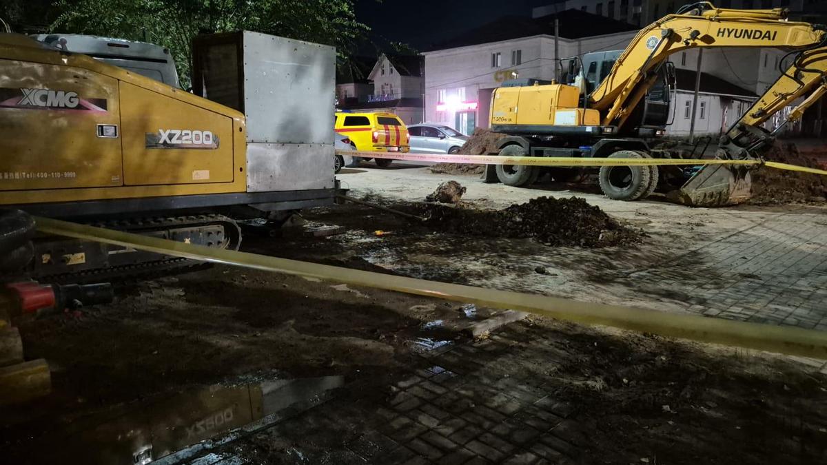 Ремонтные работы на месте поломки