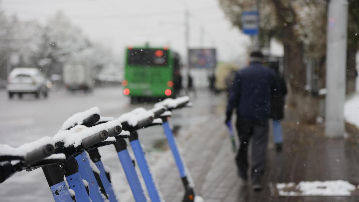 Первый снег в Алматы