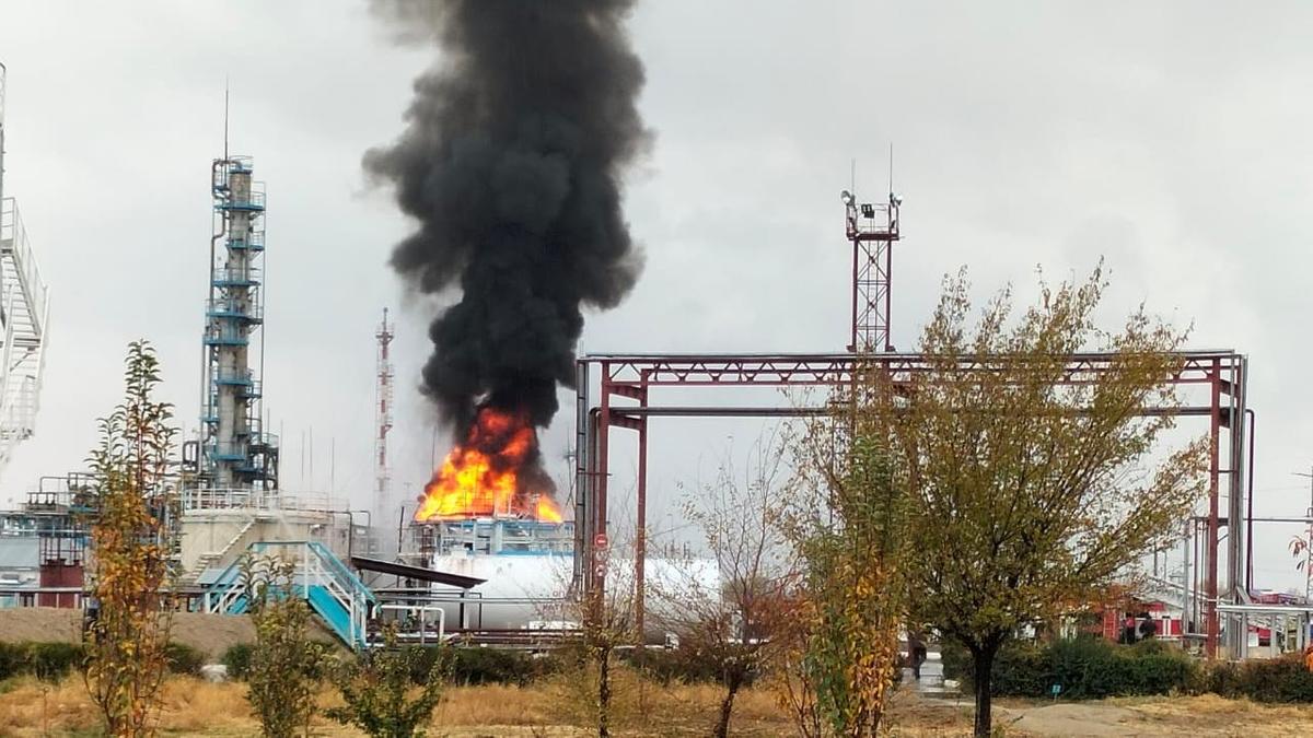 Пожар в Жамбылской области