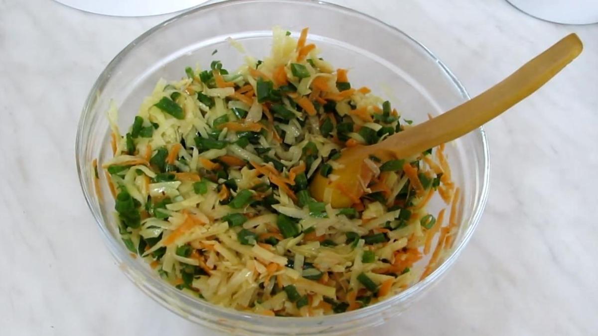 Смешанные тертые овощи