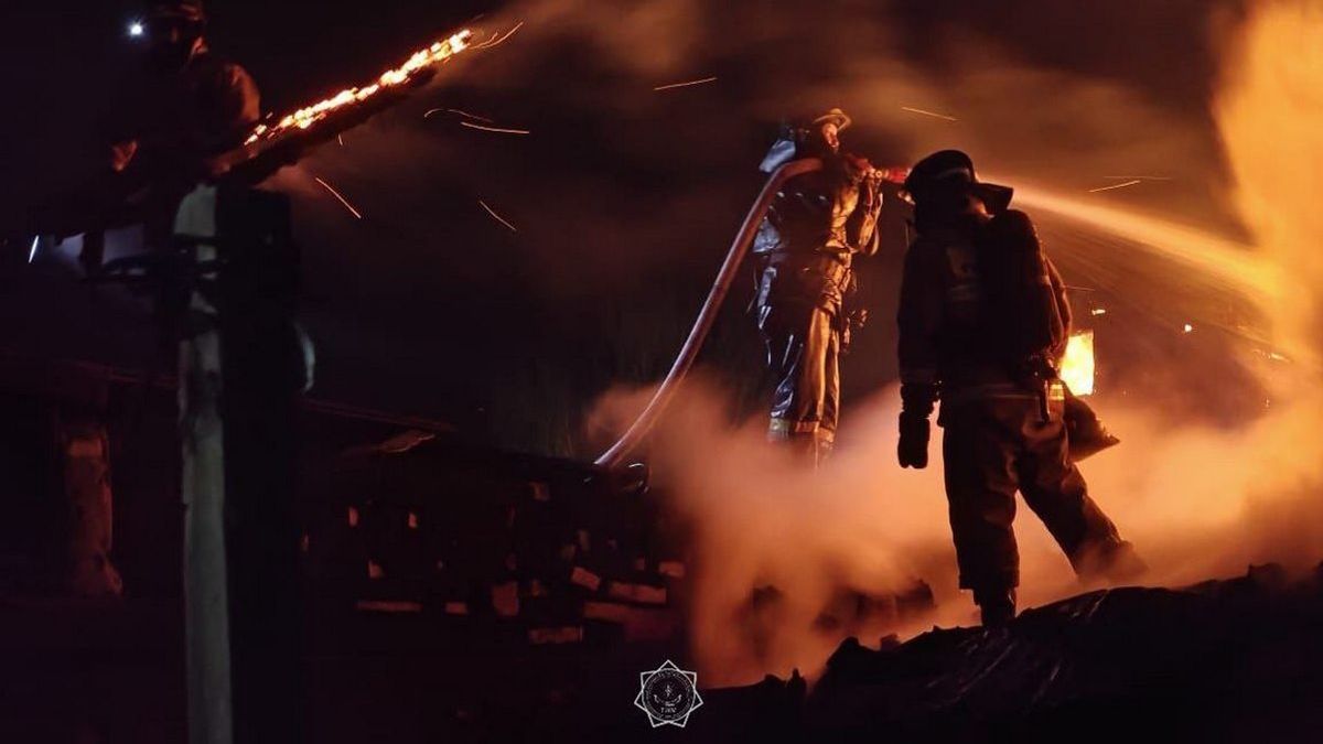 Пожар в Шахтинске