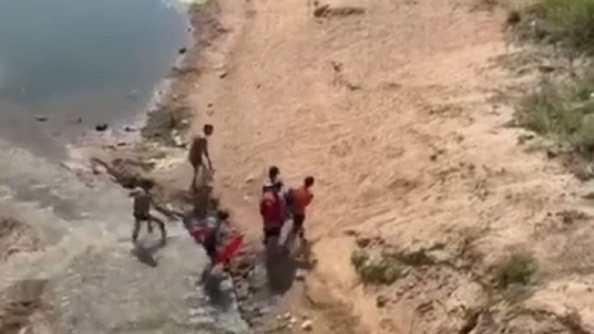 Спасение женщины в Астане