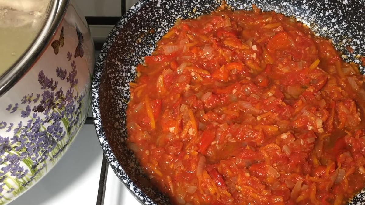 Приготовленная заправка для супа