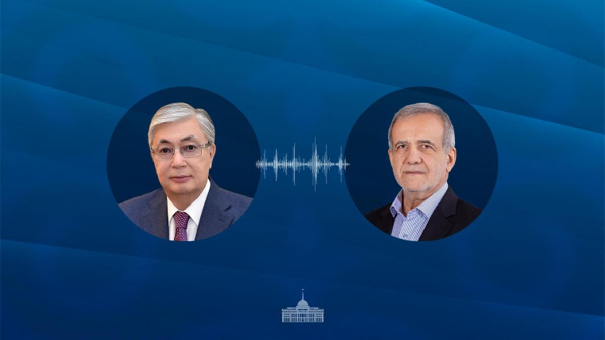Қасым-Жомарт Тоқаев және Масуд Пезешкиан Қасым-Жомарт Тоқаев және Масуд Пезешкиан