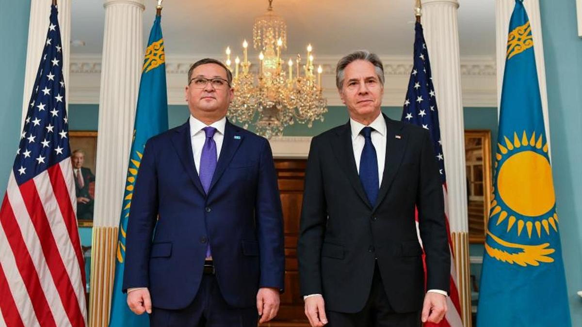 Мұрат Нұртілеу және Энтони Блинкен Мұрат Нұртілеу және Энтони Блинкен
