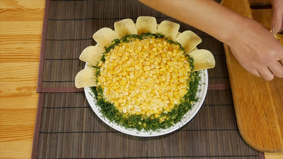 украшение салата