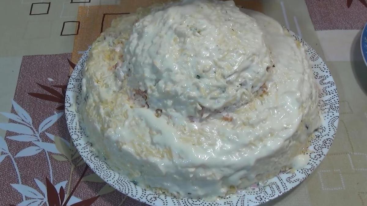 Сформированная вершина салата